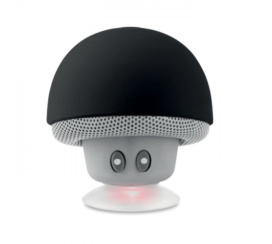 Głośnik Bluetooth z przyssawką Mushroom - czarny