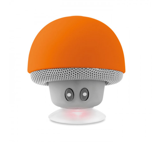 Głośnik Bluetooth z przyssawką Mushroom -pomarańczowy