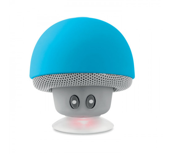 Głośnik Bluetooth z przyssawką Mushroom- turkusowy