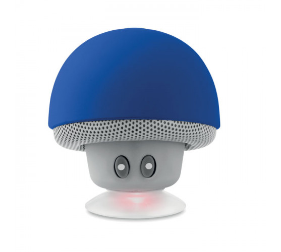 Głośnik Bluetooth z przyssawką Mushroom - niebieski